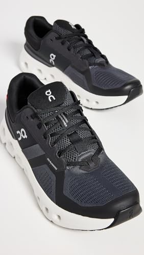 On Men's Cloudrunner 2 Sneakers, Eclipse | Black, 8 Medium US