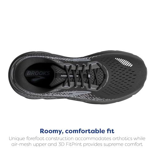 Brooks Men's Addiction GTS 15 Supportive Running Shoe - Black/Black/Ebony - 12.5 Wide
