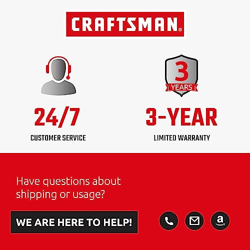 CRAFTSMAN Retractable Extension Cord Reel 50 Ft. with 4 Outlets & Heavy Duty 14AWG SJTW Cable