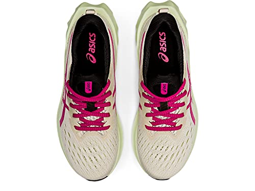 ASICS Women's NOVABLAST 2 Running Shoes, 11, Birch/Pink Rave