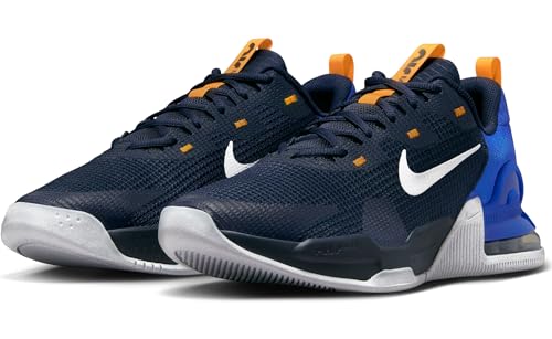 NIKE Unisex's Metcon 7 Soccer Shoe, Obsidian White Racer Blue Sund, 12.5 US