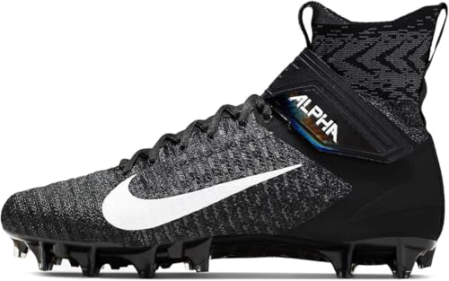Nike Alpha Menace Elite 2 Black-White AO3374-001 Men's Football Cleats 12.5 US