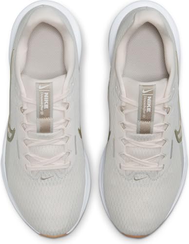 Nike Downshifter 13 Women's Road Running Shoes (FD6476-010, Phantom/Light Bone/Gum Light Brown) Size 5