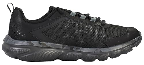 Under Armour Men's Charged Assert 9 Camo, Black/Black/Pitch Gray, 11 US