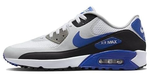 Nike Men's Air Max 90 G Golf Shoe TB White/Game Royal-Black (DX5999 141) - 9