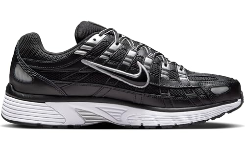 Nike P-6000 Men's Shoes (CD6404-026, Black/White/Metallic Silver/Black) Size 9.5