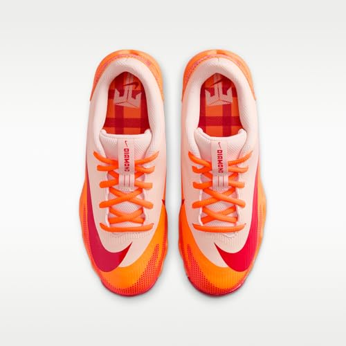 Nike Diamond Clutch Mike Trout Big Kids' Baseball Cleats (Orange Quartz/Total Orange/Bright Crimson/University Red) Size 3.5