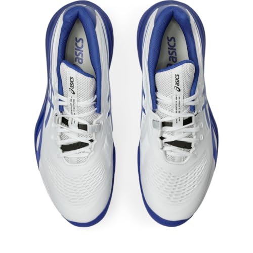 ASICS Men's Gel-Resolution X Tennis Shoes, 14, White/Dark Cobalt