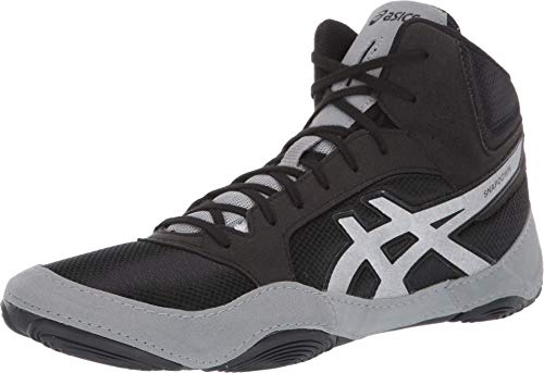ASICS Unisex Snapdown 2 Wrestling Shoes, 10, Black/Silver