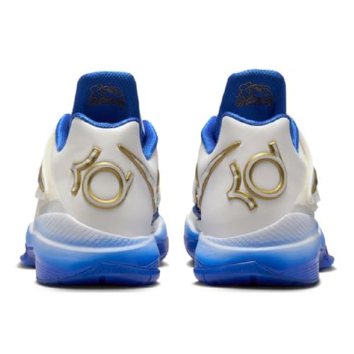 Nike Men's Zoom KD 4 Alternate MVP Mens Running Shoes (Summit White/Hyper Royal/Metallic Gold) (IB3546-100, Blue/White/Yellow) Size 9.5