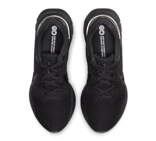 Nike Men's React Infinity Run Flyknit 3Sneaker, Black, 7.5 UK