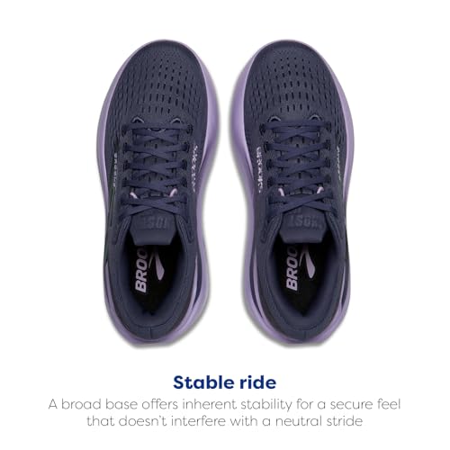 Brooks Women’s Ghost Max 3 Neutral Running & Walking Shoe - Nighshadow/Ebony/Purple - 11 Medium