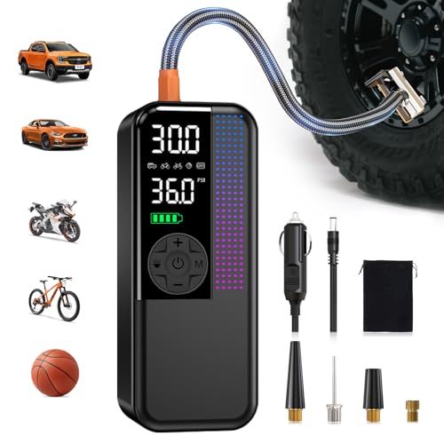 WEOLULI Tire Inflator Portable Air Compressor, 150 PSI Cordless Air Pump