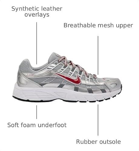 Nike P-6000 Grade-School (HV5064-002, Silver) Size 6