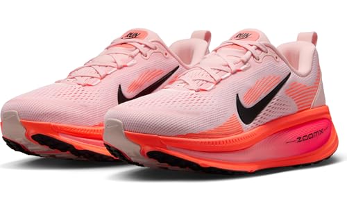Nike Vomero 18 Women's Road Running Shoes (HM6804-600, Atmosphere/Bright Crimson/Crimson Bliss/Black) Size 8