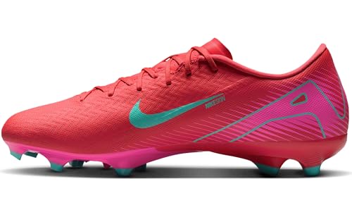 Nike Mercurial Vapor 16 Academy MG Low-Top Soccer Cleats (FQ8374-800, Ember Glow/Aurora Green) Size 10.5