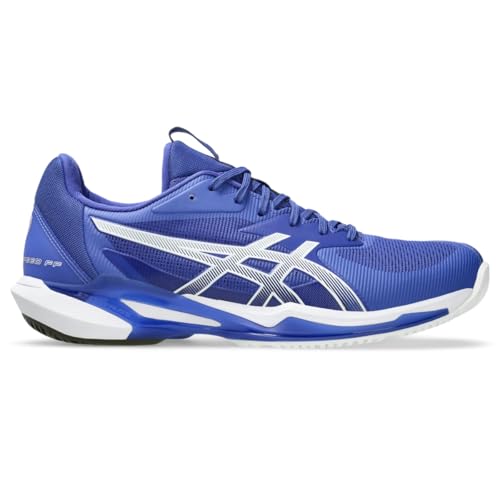 ASICS Men's Solution Speed FlyteFoam 3 Tennis Shoes, 14, Dark Cobalt/White