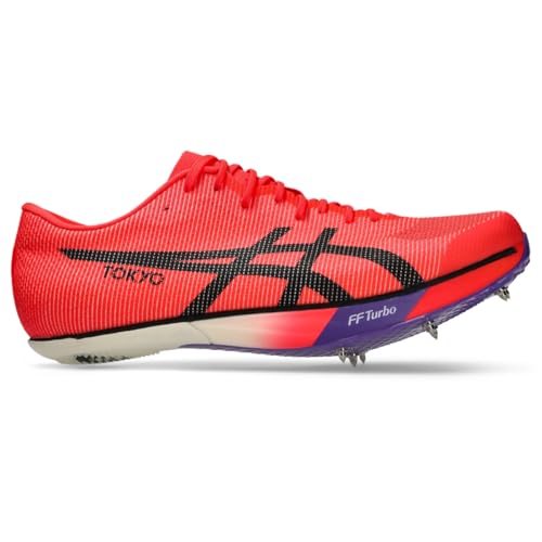 ASICS Unisex METASPEED SP 2 Track & Field, 8.5M / 10W, Flash RED/Black