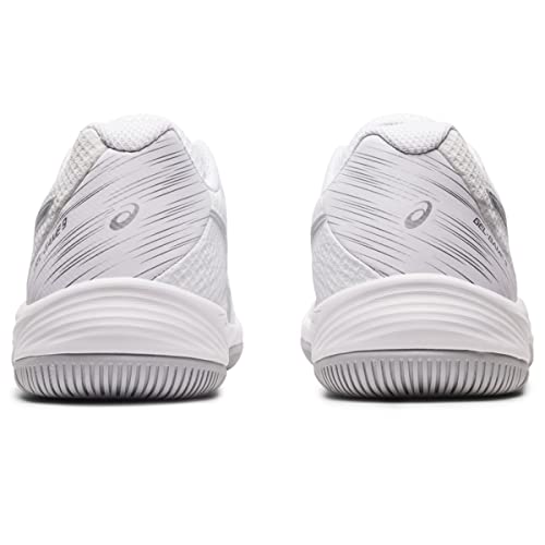 ASICS Women's Gel-Game 9 Tennis Shoes, 7, White/Pure Silver