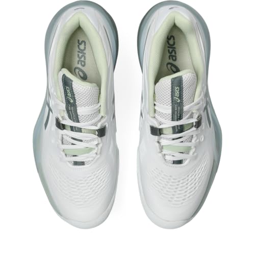 ASICS Women's Gel-Resolution X Clay Tennis Shoe, 11, White/Monument Blue
