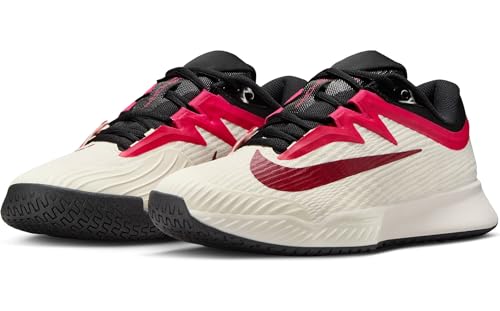 Nike Vapor Pro 3 Women's Hard Court Tennis Shoes (Pale Ivory/Sail/Team Red/Rush Pink) Size 10