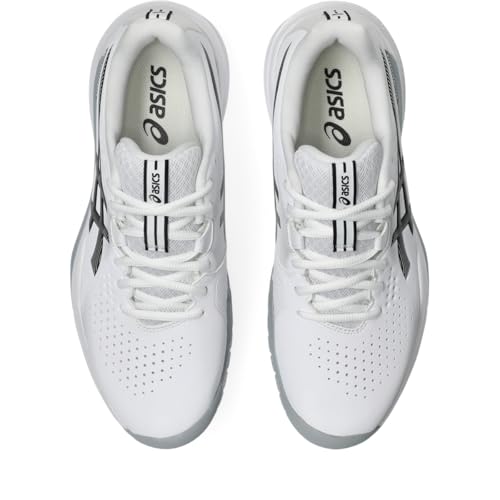 ASICS Men's Gel-Challenger 15 Tennis Shoes, 10, White/Gunmetal