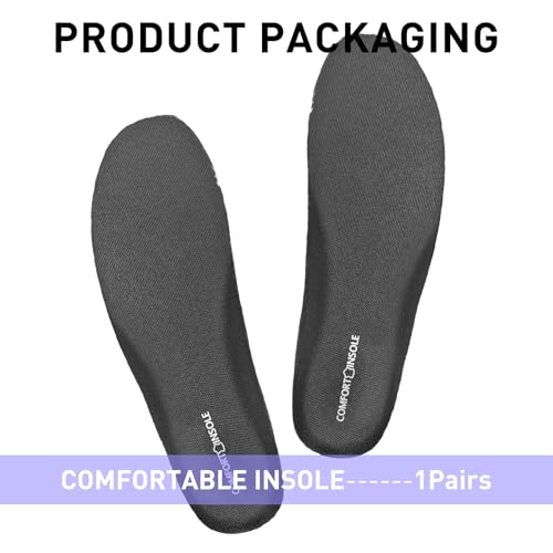 Insoles for On Cloud Sneakers, Replacement EVA Inner Footwear Inserts for Men's Comfortable Light-Weight and Cushion Shock Absorbing(US Men12-EU46.5)