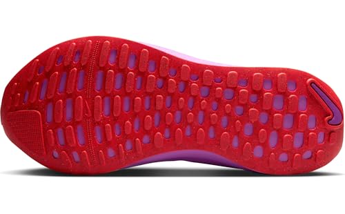 Nike InfinityRN 4 Men's Road Running Shoes (DR2665-011, Vast Grey/Hyper Violet/Bright Crimson) Size 10