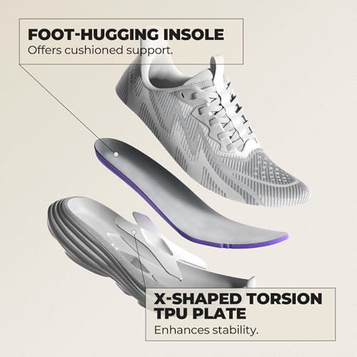 ALLSWIFIT Women's Slip On Walking Shoes Hands-Free Cushion Running Tennis ActiveSolid Non-Slip Comfortable Workout Gym Athletic Fashion Sneakers,Size 8,White,AWUMRS2512