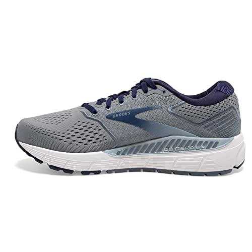Brooks Men's Beast '20 Supportive Running Shoe - Blue/Grey/Peacoat - 8 Wide