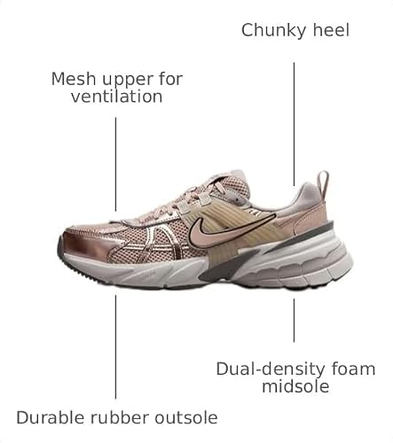 Nike V2K Run Women's Shoes (FD0736-201, Particle Beige/College Grey/Light Bone/Particle Beige) Size 12