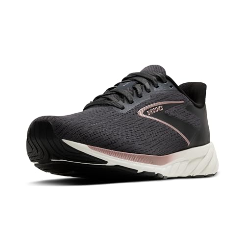 Brooks Women’s Anthem 7 Neutral Running Shoe - Black/Grey/Rose Gold - 11 Medium
