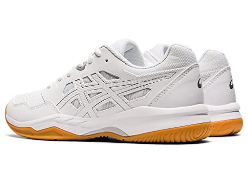 ASICS Women's Gel-RENMA Indoor Shoe, 12, White/Pure Silver