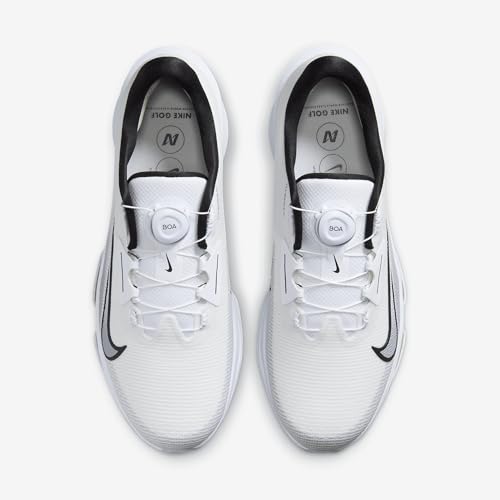 Nike Infinity Tour BOA 2 Golf Shoes (Wide) (FN6730-100, White/Vapor Green/Pure Platinum/Black) Size 12