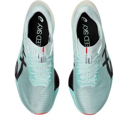 ASICS Unisex METASPEED Sky Running Shoes, 4M / 5.5W, Illuminate Mint/Black