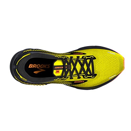 Brooks Men's Adrenaline GTS 22 Supportive Running Shoe - Nightlife/Black/Flame - 8 Medium