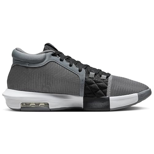 NIKE Lebron Witness 8 Basketball Shoes (FB2239-004, Cool Grey/Black/White) Size 10