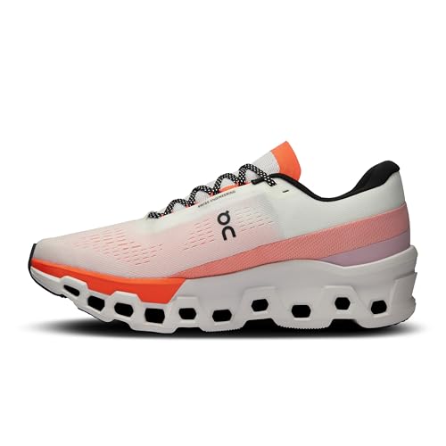 On Mens Cloudmonster 2 White/Flame 10.5 M