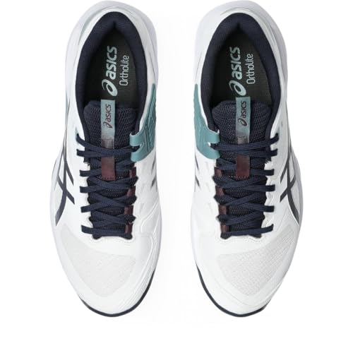 ASICS Men's Solution Speed FF 4 Tennis Shoes, 9.5, White/Midnight