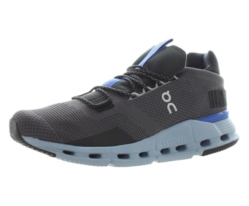 On Cloudnova Mens Shoes Size 8, Color: Eclipse/Chambray-Grey