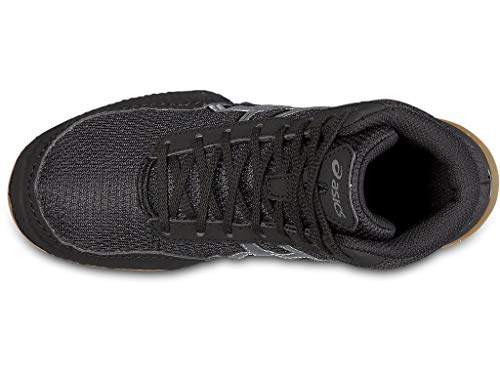 ASICS Matflex 5 GS Wrestling Shoe (Little Kid/Big Kid), Black/Silver, 2 M US Little Kid