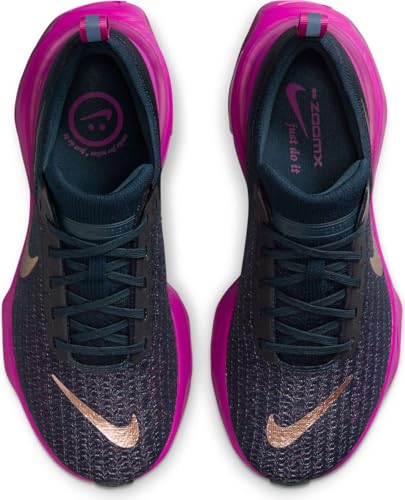 Nike Invincible 3 Women's Road Running Shoes (DR2660-404, Armory Navy/Vivid Grape/Hot Fuchsia/) Size 11
