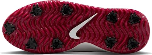 Nike Victory Pro 4 Golf Shoes (FZ7611-103, Summit White/Taupe Grey/Team Red) 11 Women/9.5 Men