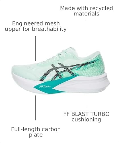 ASICS Men's Magic Speed 4 Running Shoes, 15, Soothing SEA/Black