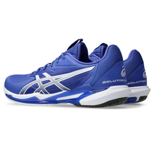 ASICS Men's Solution Speed FlyteFoam 3 Tennis Shoes, 14, Dark Cobalt/White