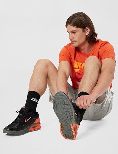 Nike Men's Air Max Bia Shoes, Black/Turf Orange-Iron Grey-Anthracite, 10.5