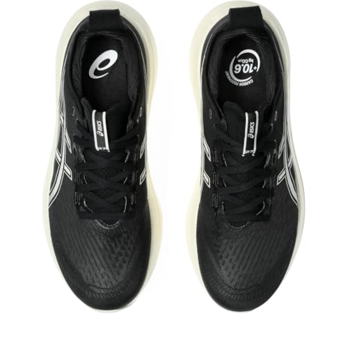 ASICS Men's Gel-Nimbus 27 Running Shoe, 11, Black/Lake Grey