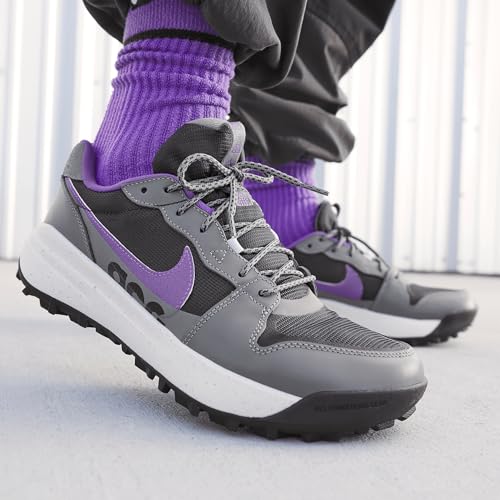 Nike ACG Lowcate Men's Shoes (DX2256-002, Smoke Grey/Vivid Purple/Phantom/Dark Smoke Grey) Size 8.5