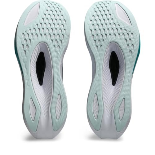 ASICS Women's Magic Speed 4 Running Shoes, 12, Soothing SEA/Black