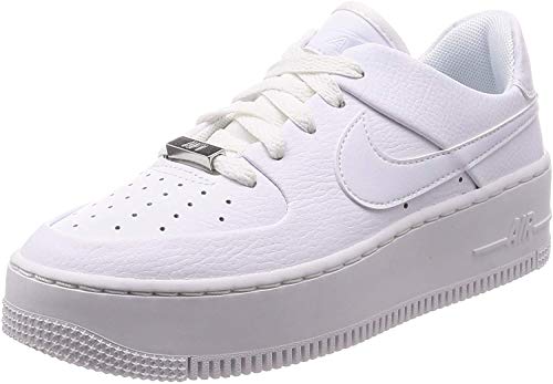 Nike Womens WMNS Air Force 1 Sage Low AR5339 100 Triple White - Size 9W